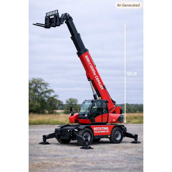 Rotating Telehandler 96 ft 8800-11000 lb
